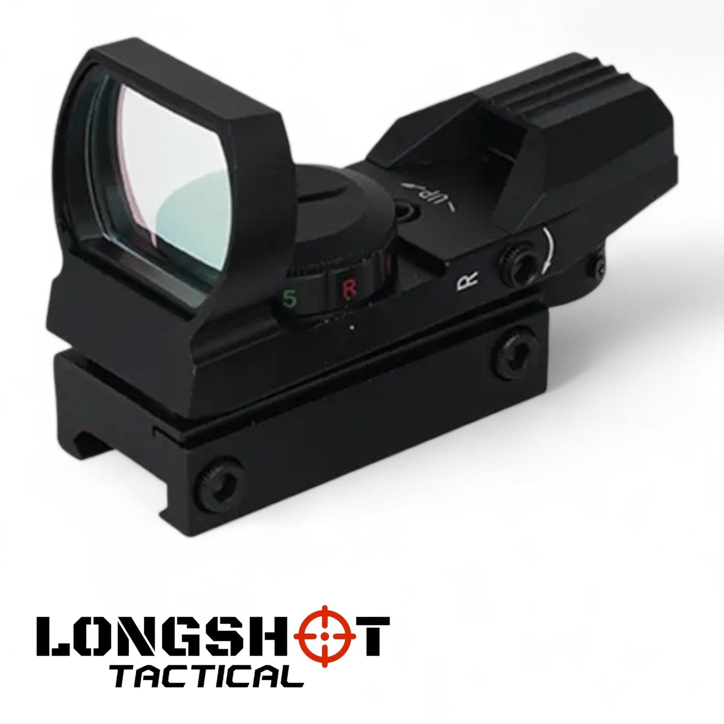 Airsoft Red Dot Reflex Sight – Mini Holographic Optic with Dual Illumination - Longshot Tactical