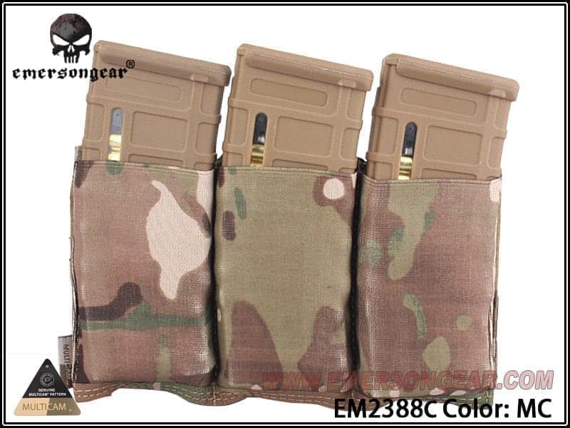 Emerson Gear Triple Elastic Magazine Pouch - Longshot Tactical