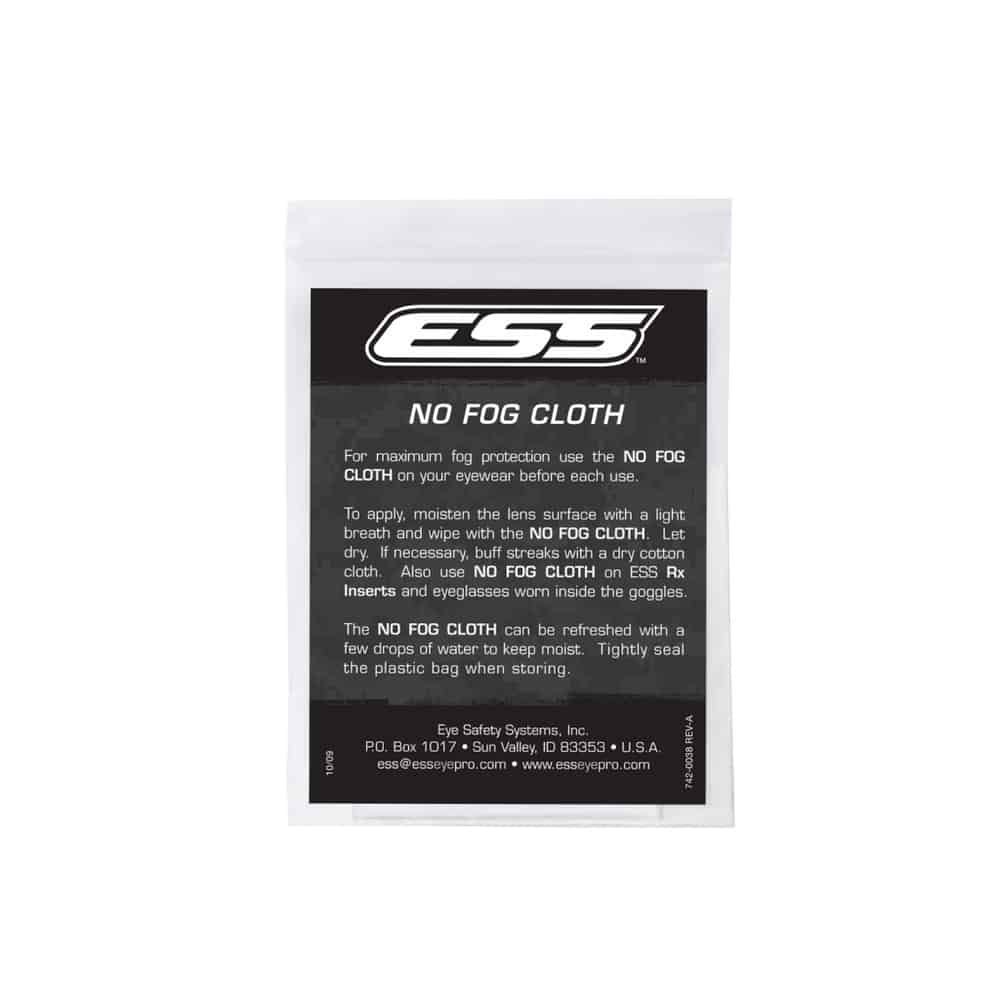 ESS Reusable No Fog Cloth - Longshot Tactical