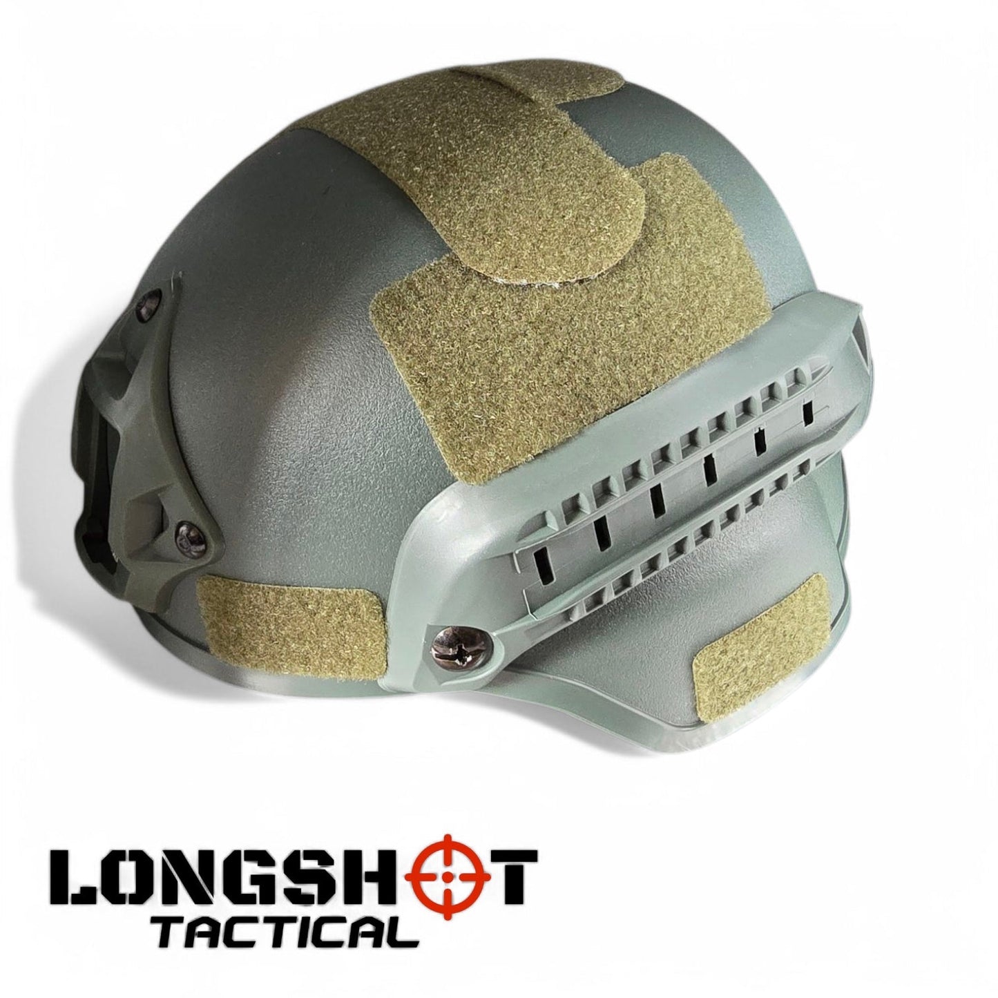 FAST Tactical Helmet for Airsoft, Paintball & SWAT – Adjustable & Padded (Black/Green) - Longshot Tactical