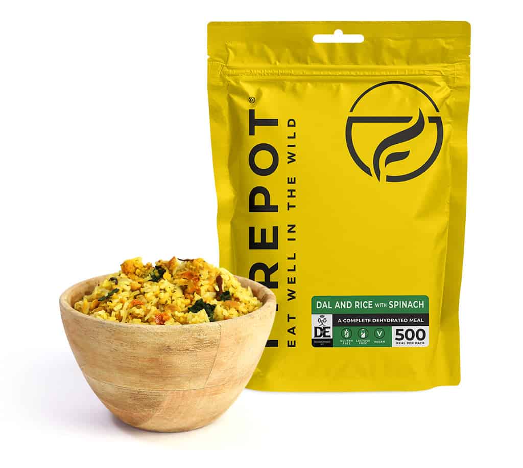Firepot Dal and Rice with Spinach 135g Dehydrated - Longshot Tactical