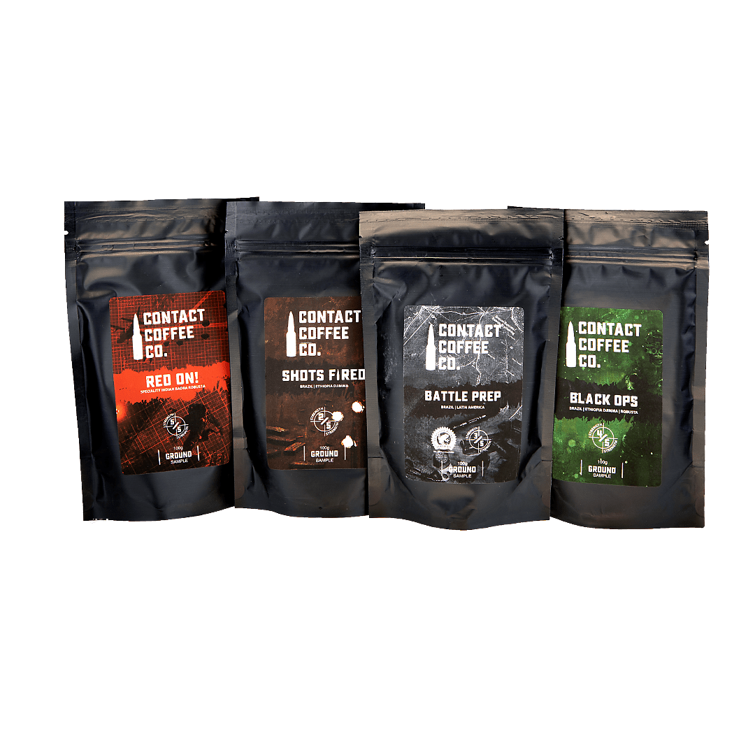 Ground Coffee Sample Bags - Longshot Tactical