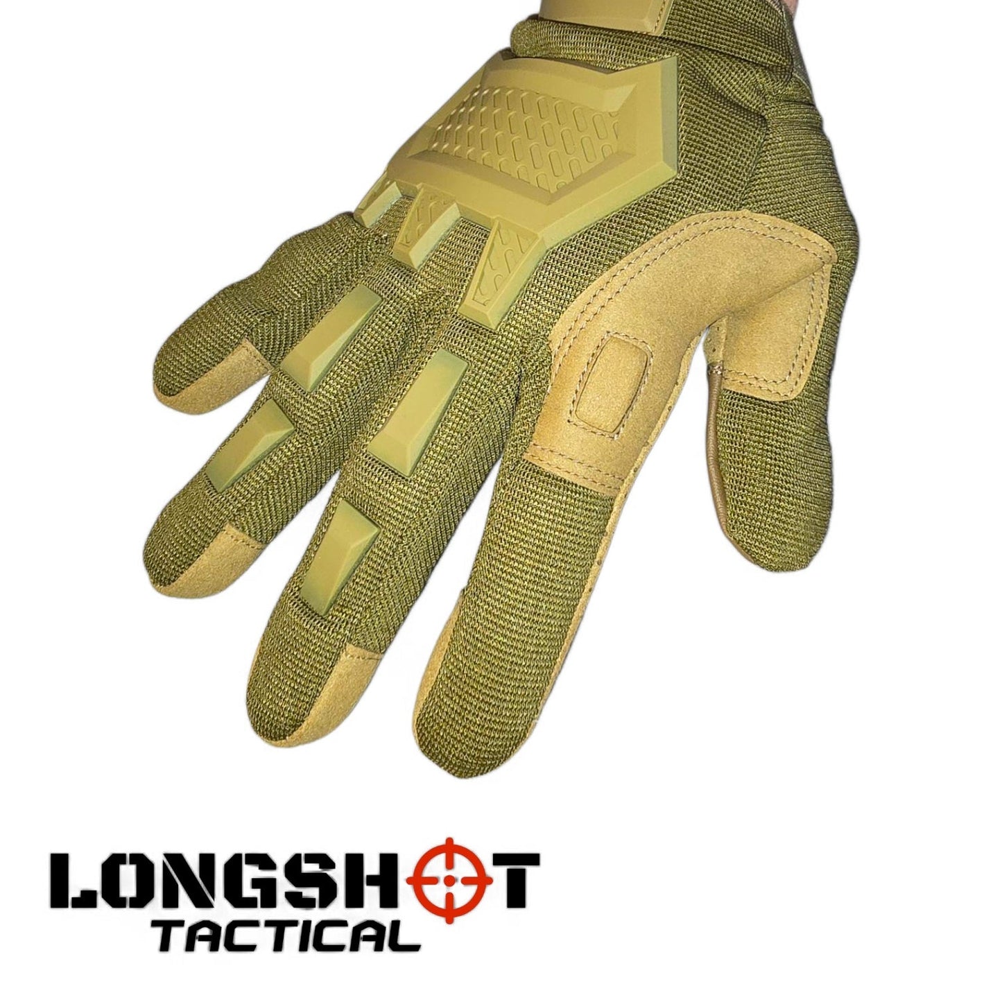 Longshot Tactical Airsoft Gloves With Knuckle Protection — M (8) - Longshot Tactical