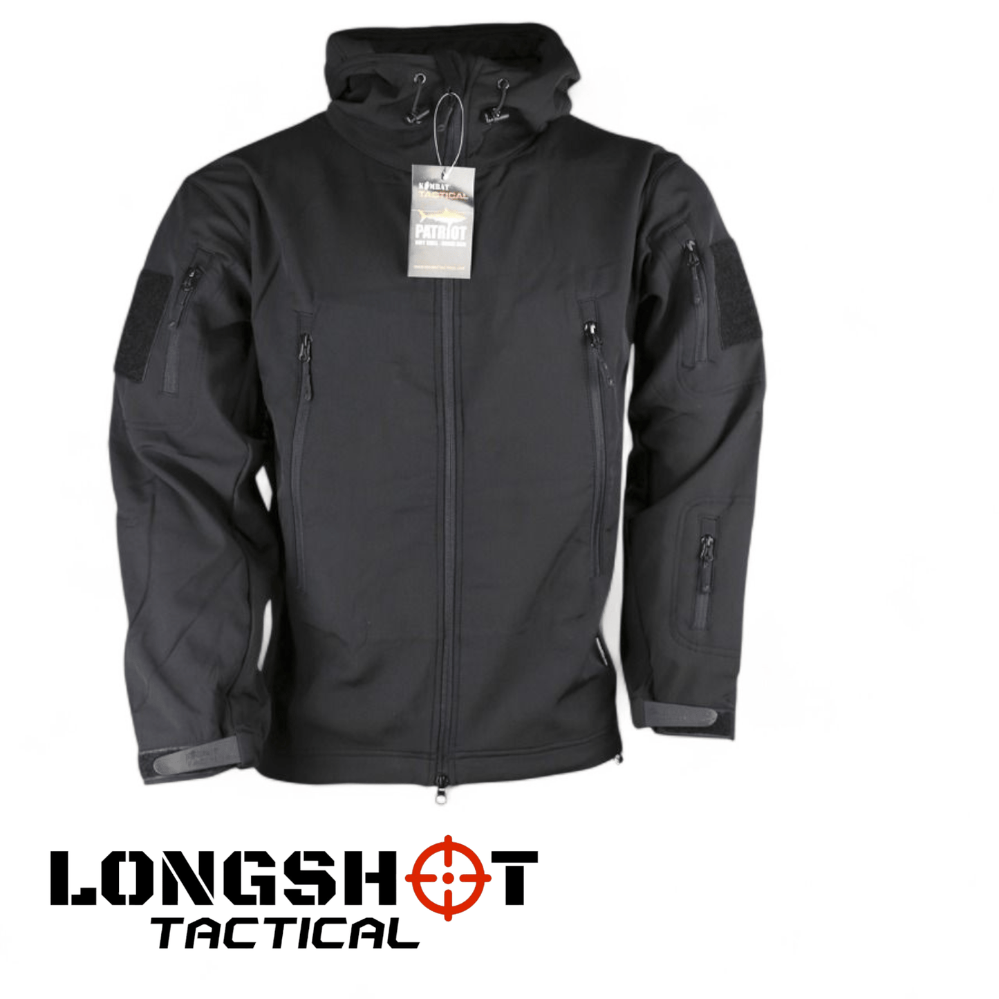 PATRIOT Tactical Soft Shell Fleece Lined Jacket – Black | Longshot Tactical - Longshot Tactical