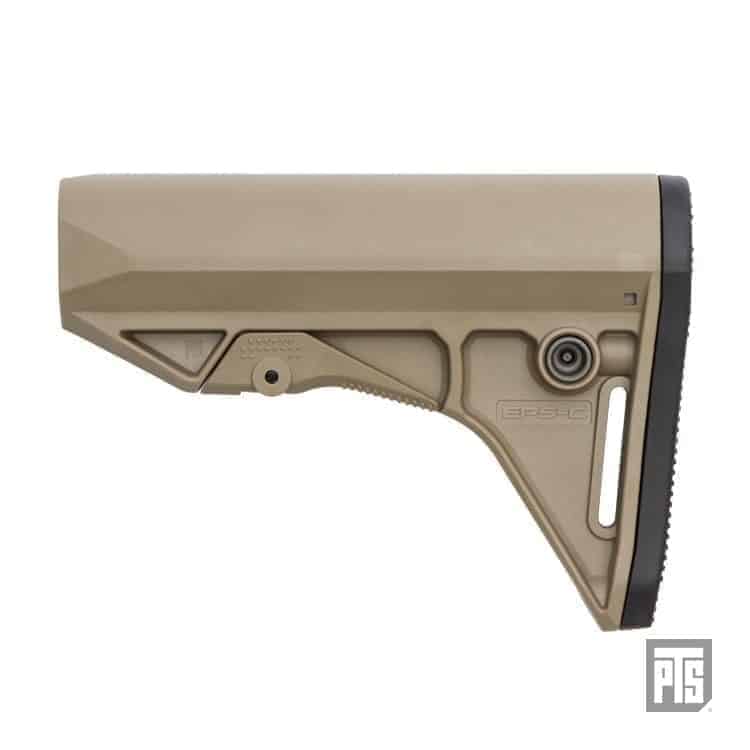 PTS Enhanced Polymer Stock - Compact (EPS - C) - Dark Earth - Longshot Tactical