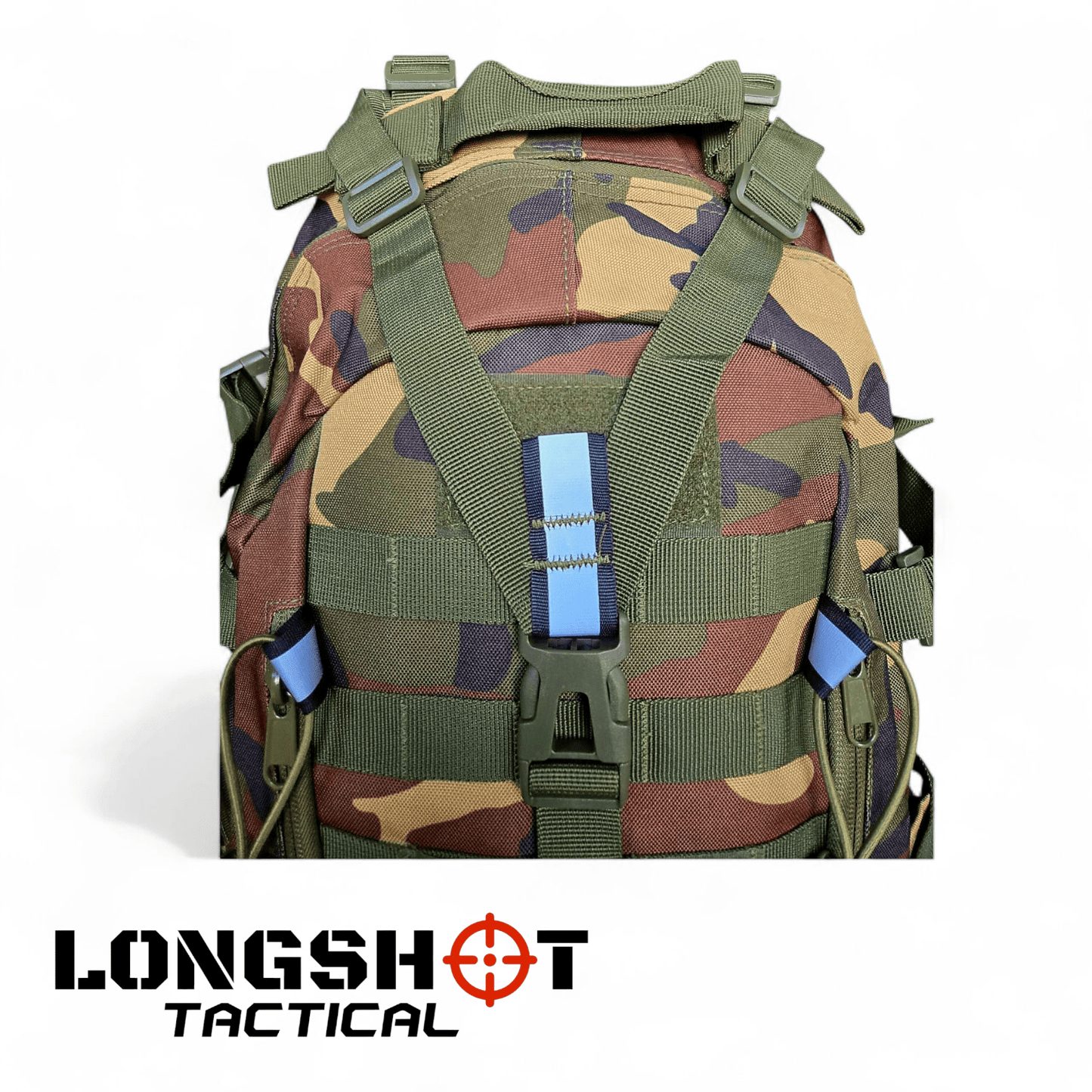 Tactical Backpack Day Pack - Woodland - Longshot Tactical
