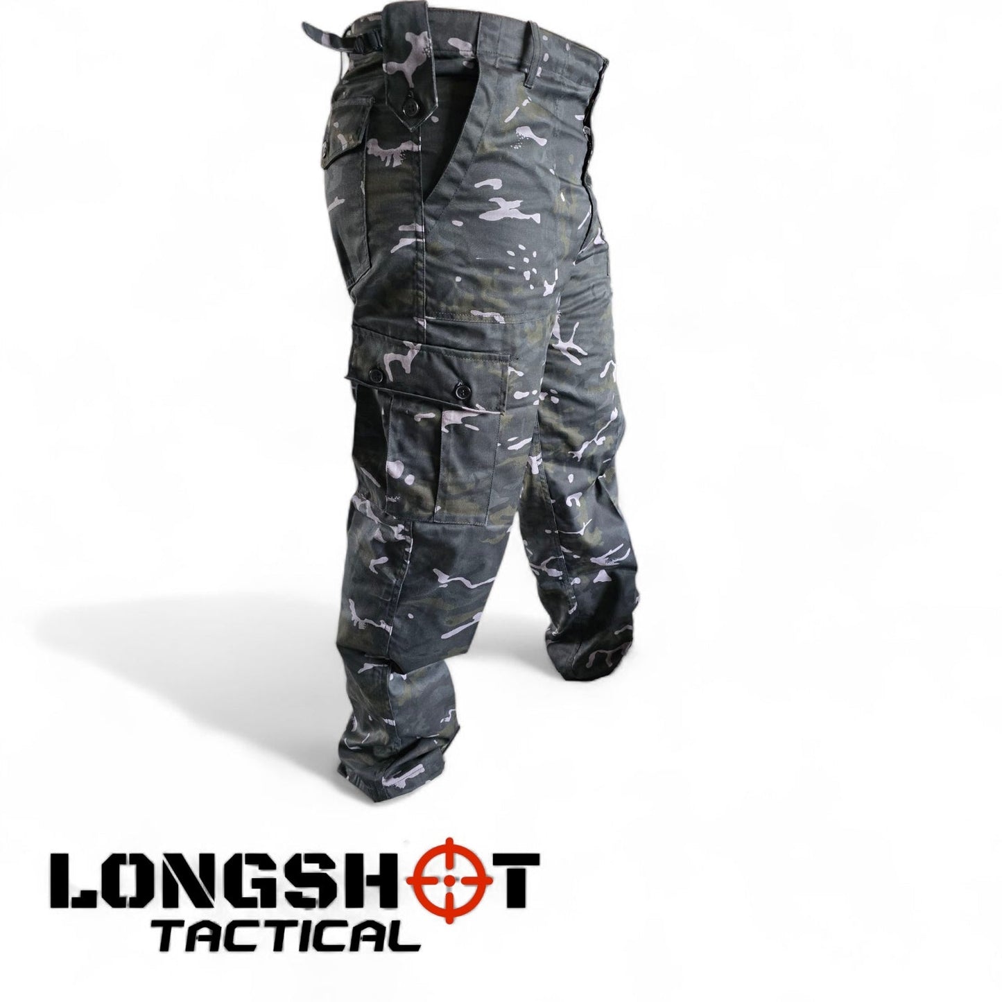 Tactical Combat Trousers – BTP Black Camo - Longshot Tactical