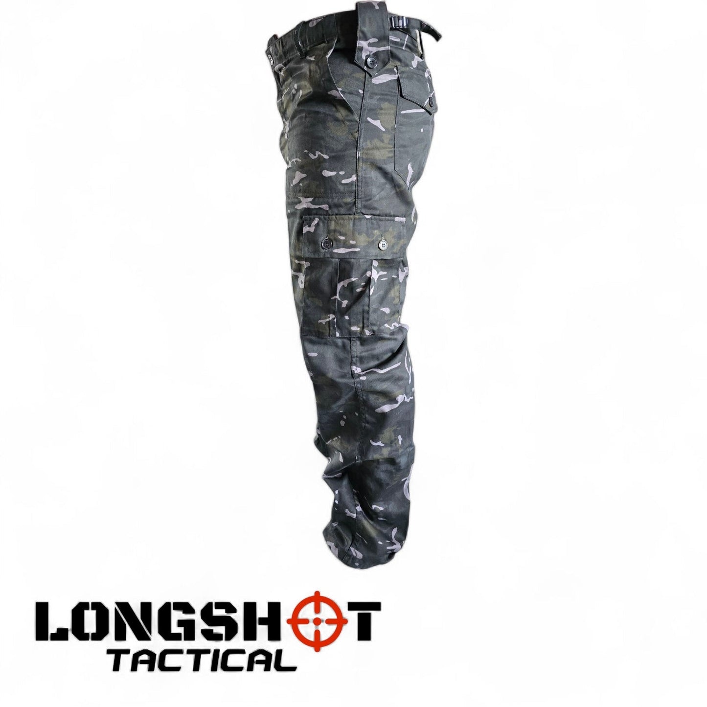Tactical Combat Trousers – BTP Black Camo - Longshot Tactical