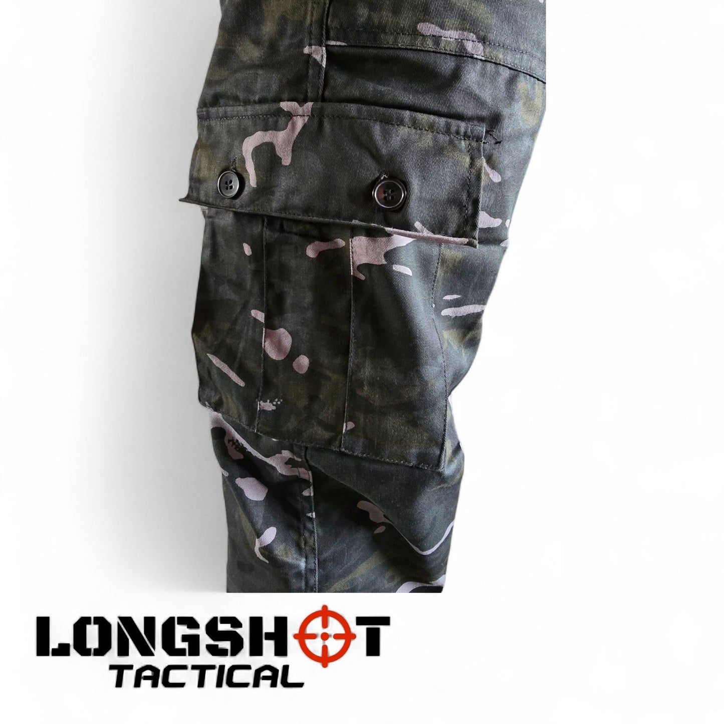 Tactical Combat Trousers – BTP Black Camo - Longshot Tactical