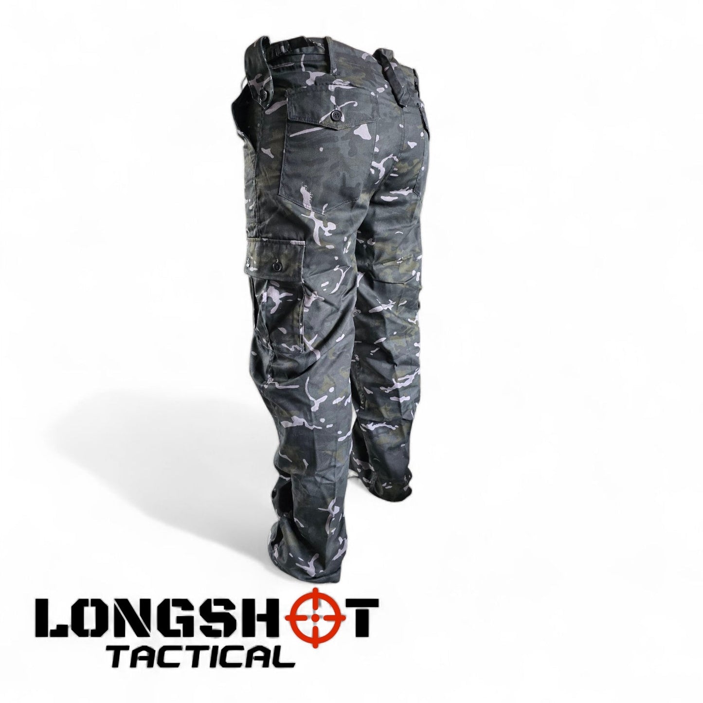 Tactical Combat Trousers – BTP Black Camo - Longshot Tactical