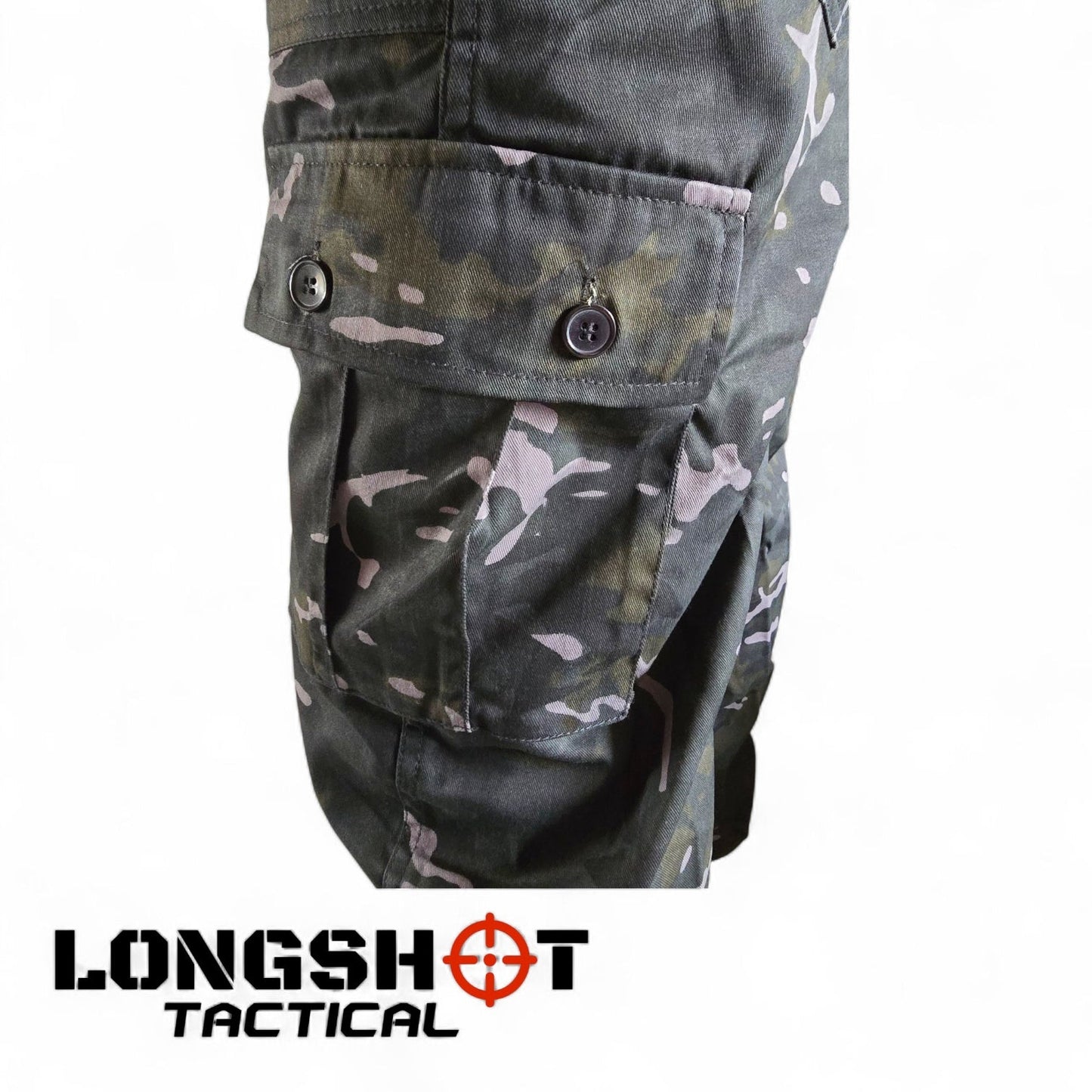 Tactical Combat Trousers – BTP Black Camo - Longshot Tactical