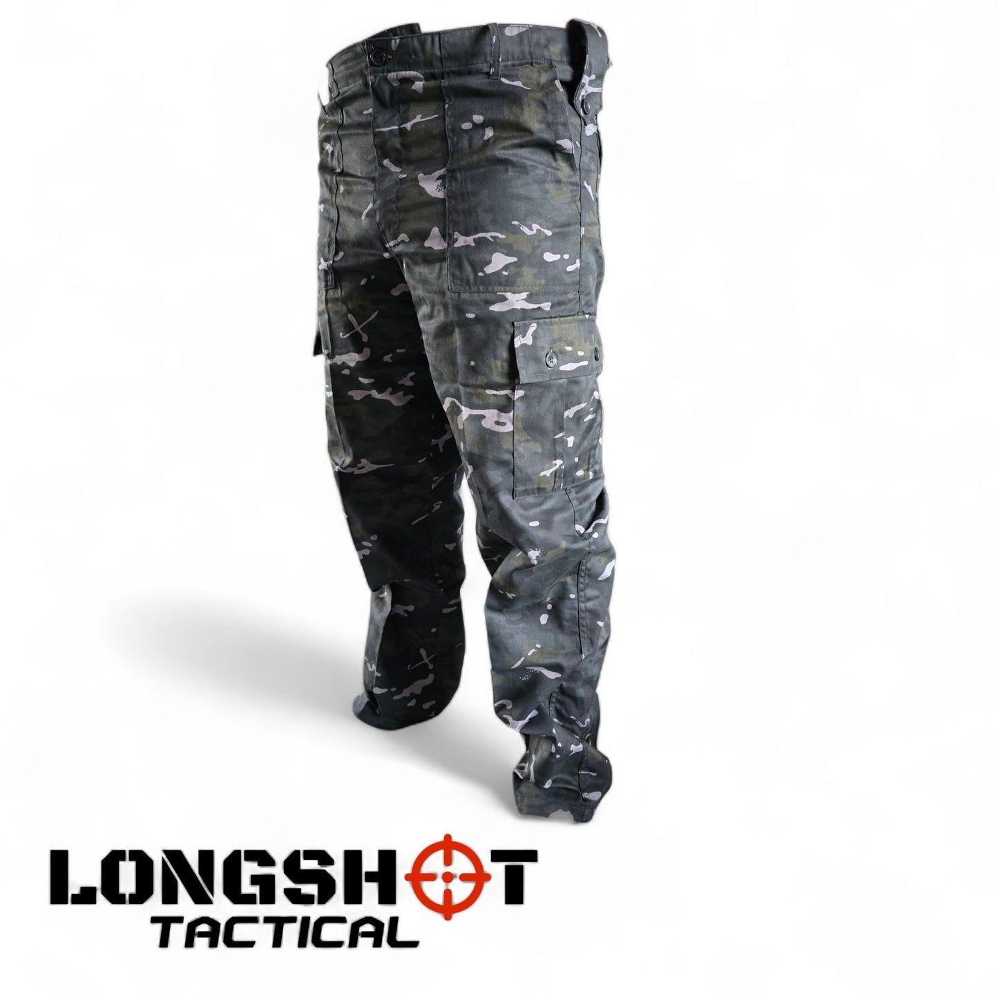 Tactical Combat Trousers – BTP Black Camo - Longshot Tactical