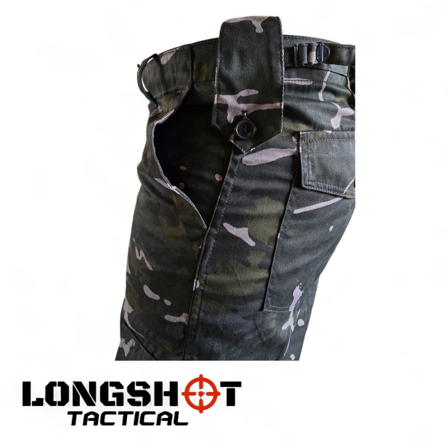 Tactical Combat Trousers – BTP Black Camo - Longshot Tactical