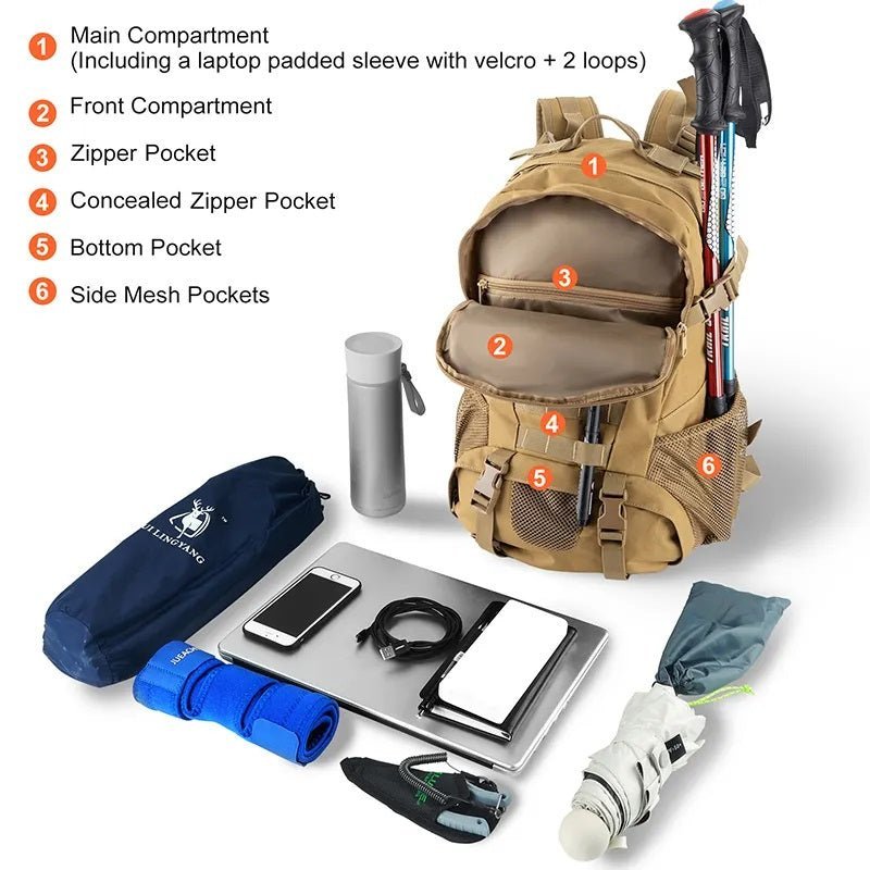 30L Military Style Backpack - Longshot Tactical