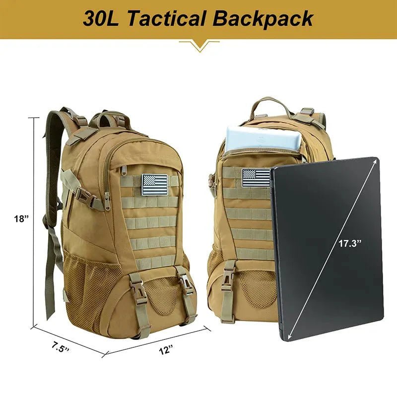 30L Military Style Backpack - Longshot Tactical