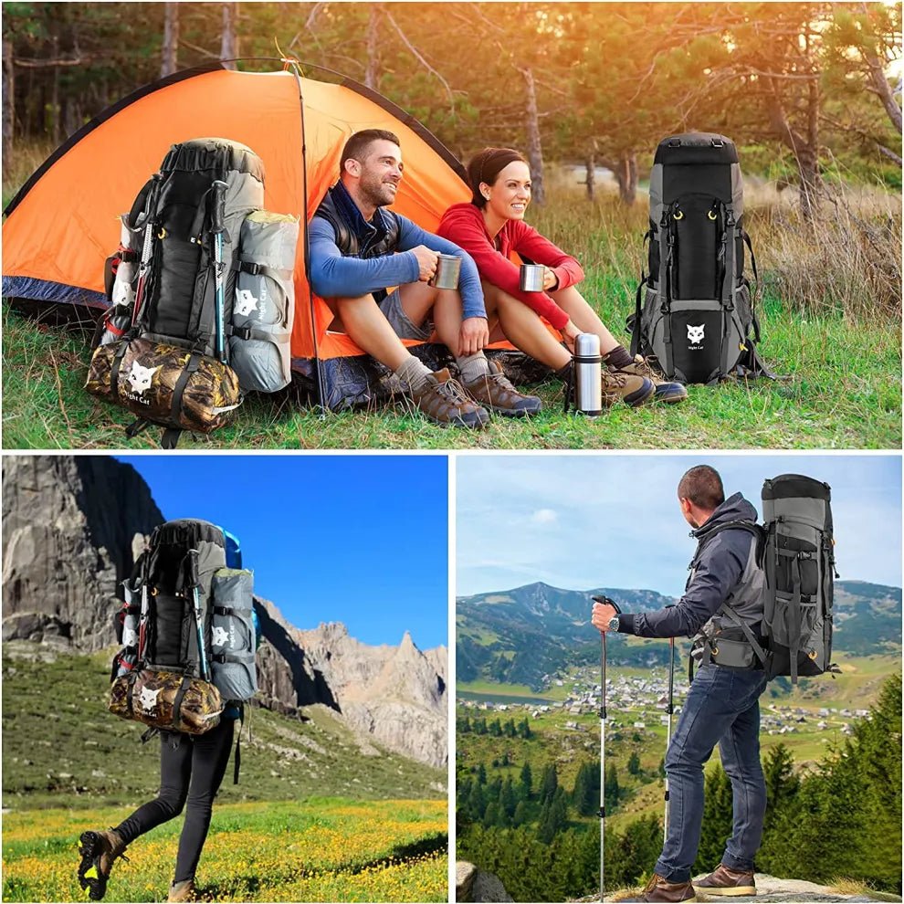 70L Night Cat Hiking Backpack with Internal Frame - Longshot Tactical
