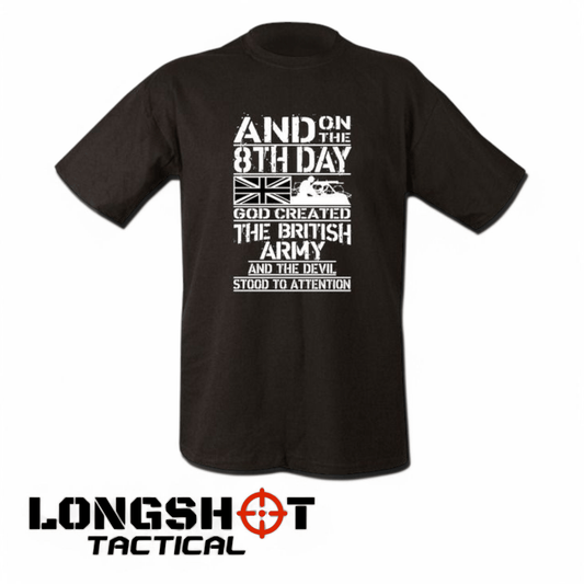 8th Day T-shirt – Black - Longshot Tactical