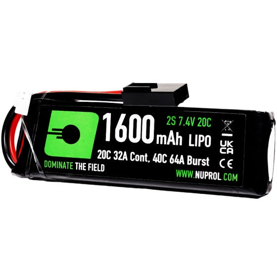 Nuprol LiPo Battery 1600mAh 7.4v 20c (STK)