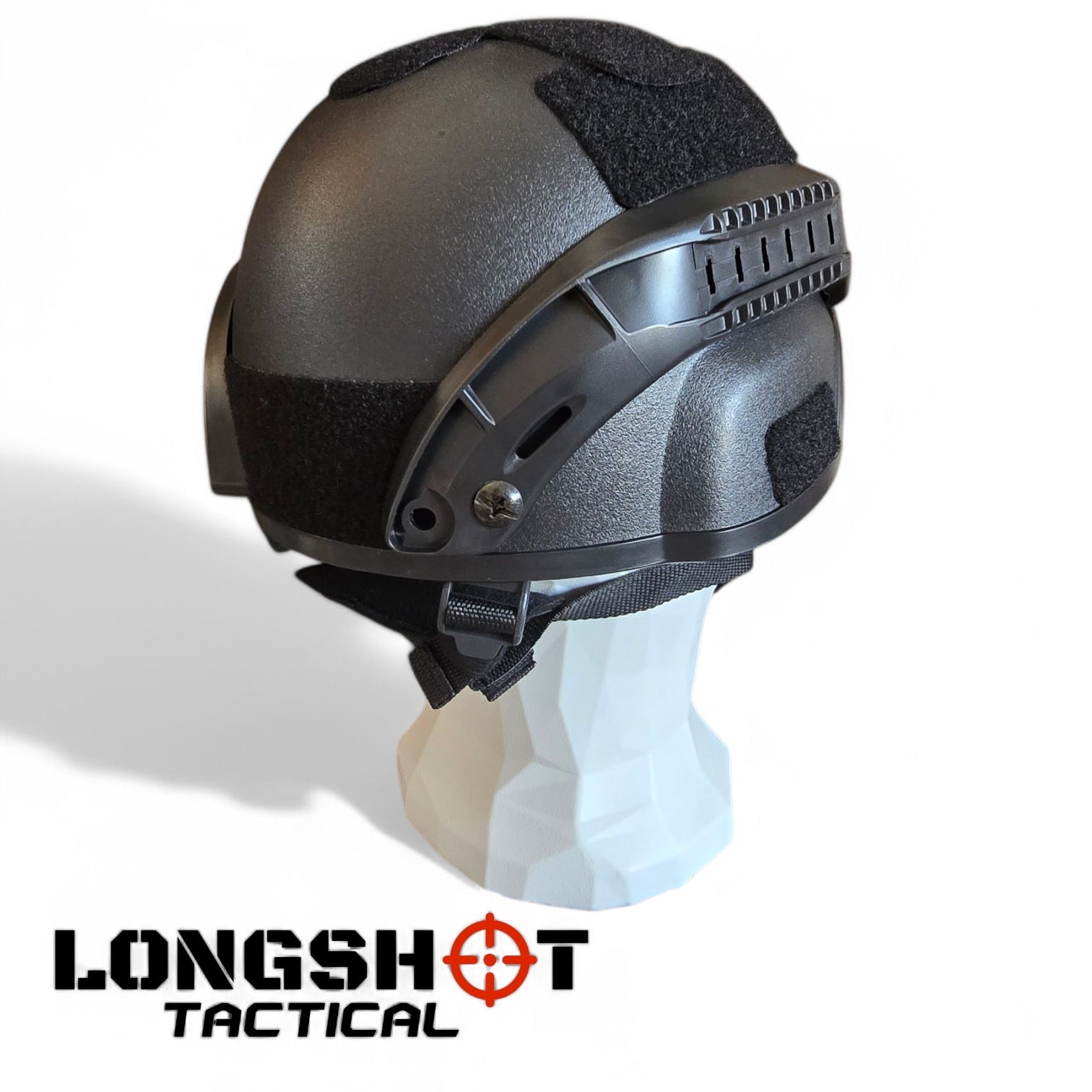 Airsoft FAST Helmet Adjustable - Black - Longshot Tactical