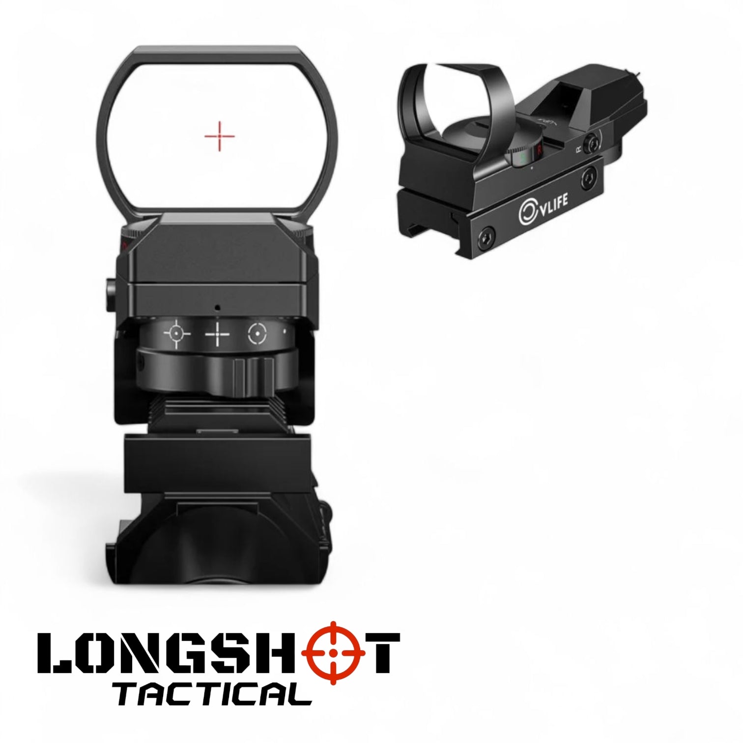 Airsoft Red Dot Reflex Sight – Mini Holographic Optic with Dual Illumination - Longshot Tactical