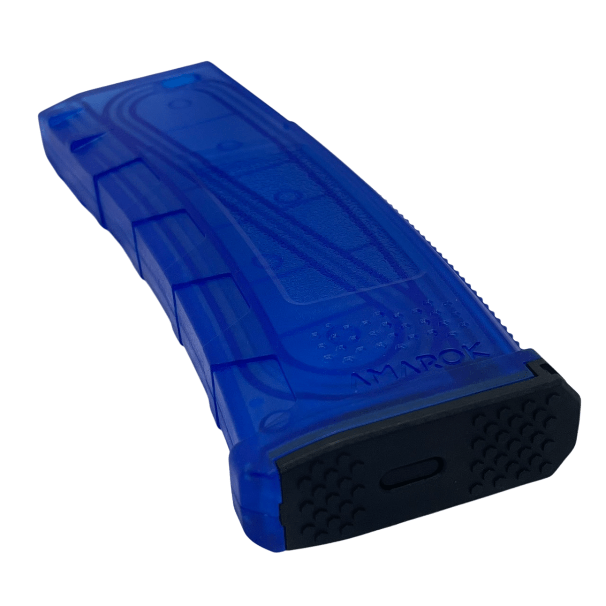 Amarok 160Rnds M4 Mid Cap Magazine - Transparent Blue - Longshot Tactical