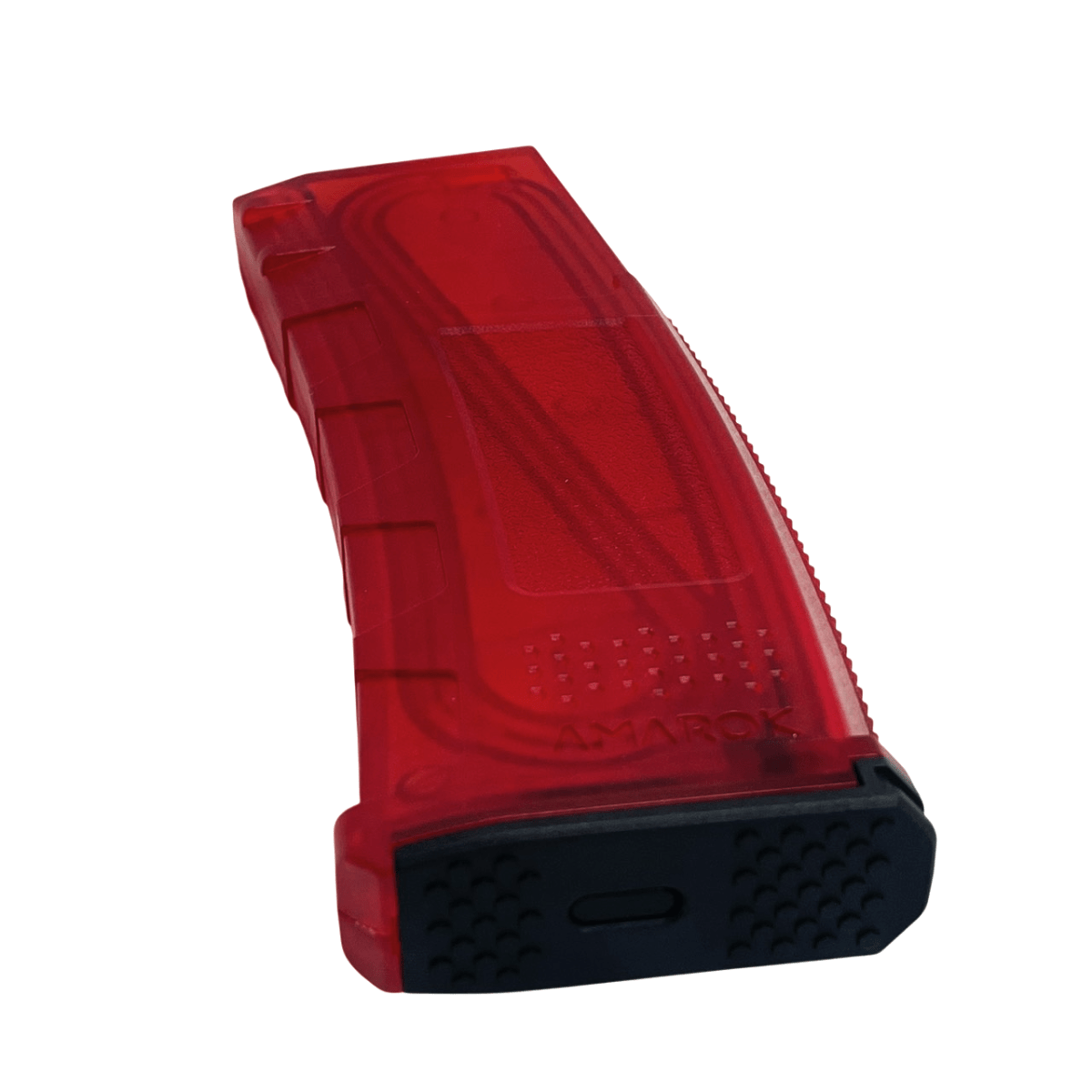 Amarok 160Rnds M4 Mid Cap Magazine - Transparent Red - Longshot Tactical