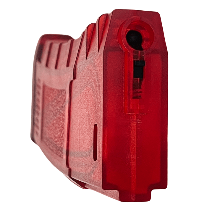 Amarok 160Rnds M4 Mid Cap Magazine - Transparent Red - Longshot Tactical