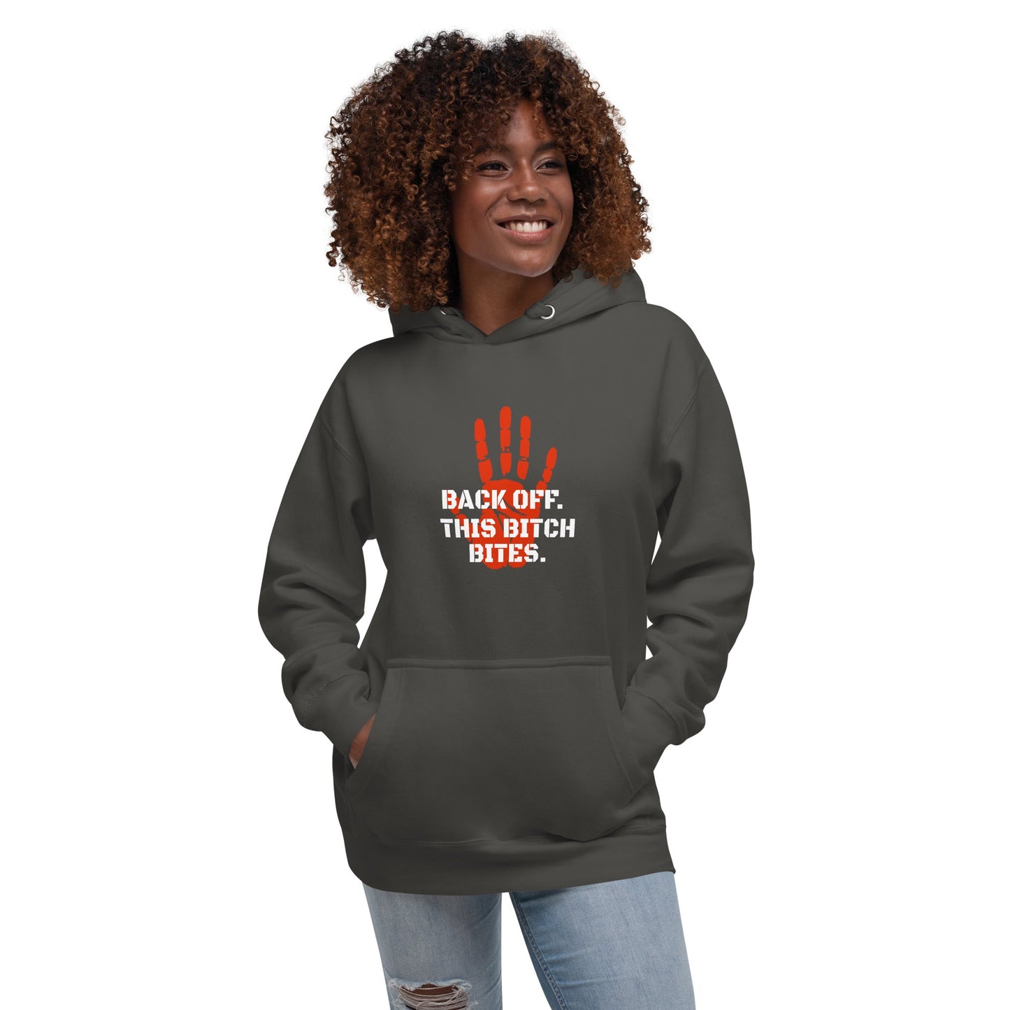 Back off. This bitch bites Hoodie - Longshot Tactical