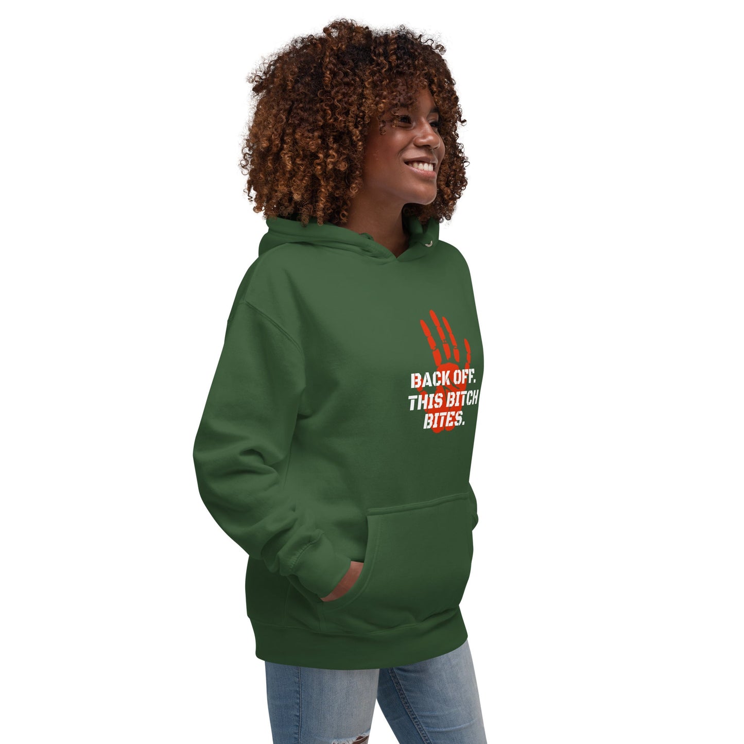 Back off. This bitch bites Hoodie - Longshot Tactical