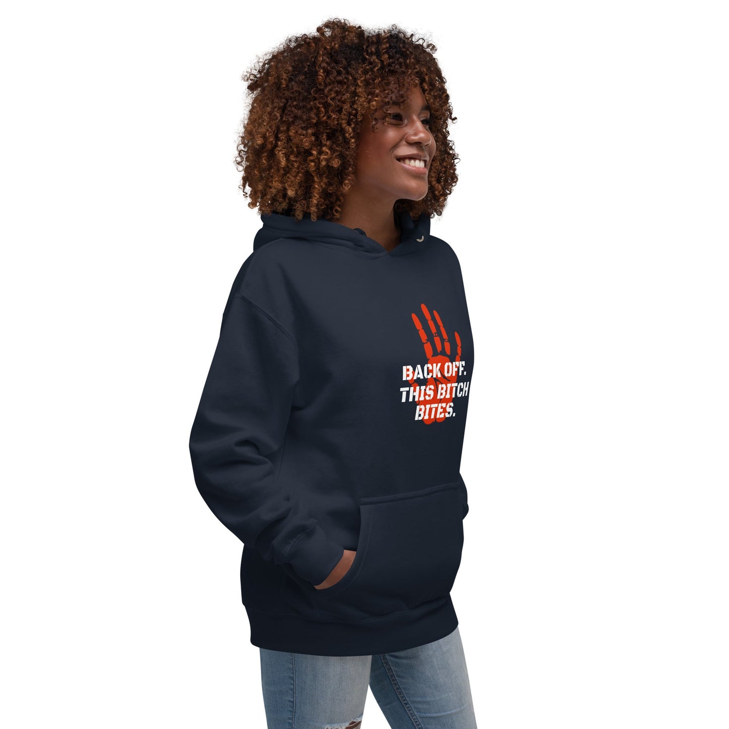 Back off. This bitch bites Hoodie - Longshot Tactical