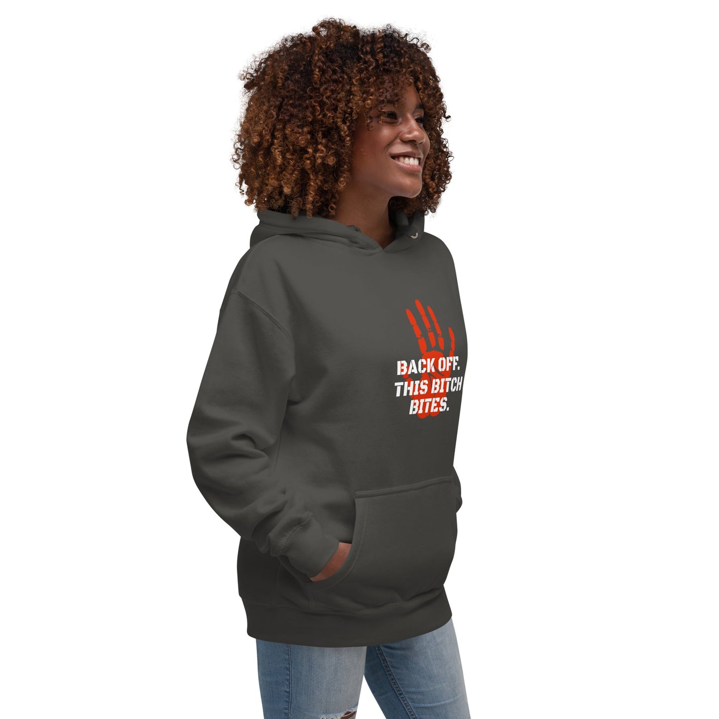 Back off. This bitch bites Hoodie - Longshot Tactical