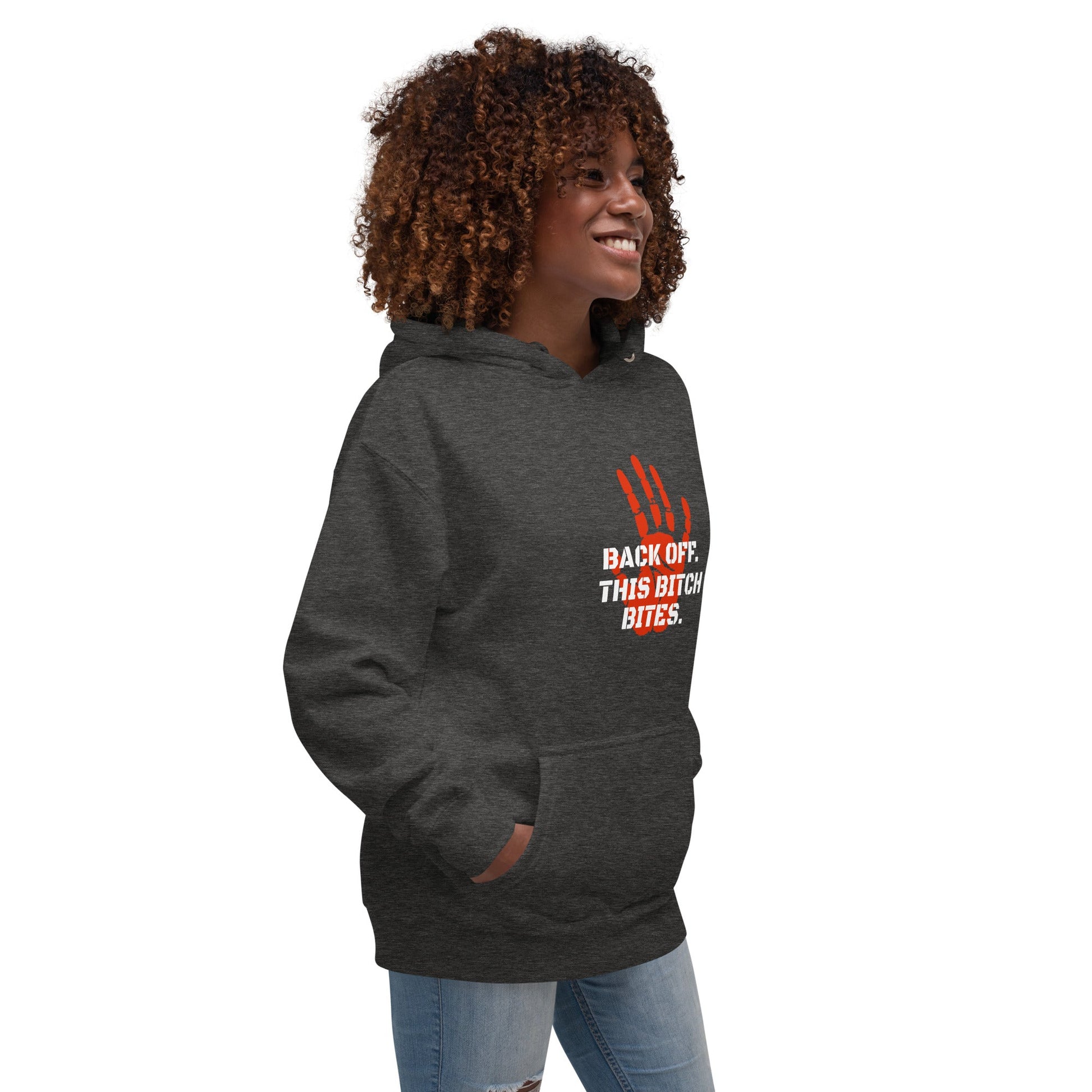 Back off. This bitch bites Hoodie - Longshot Tactical