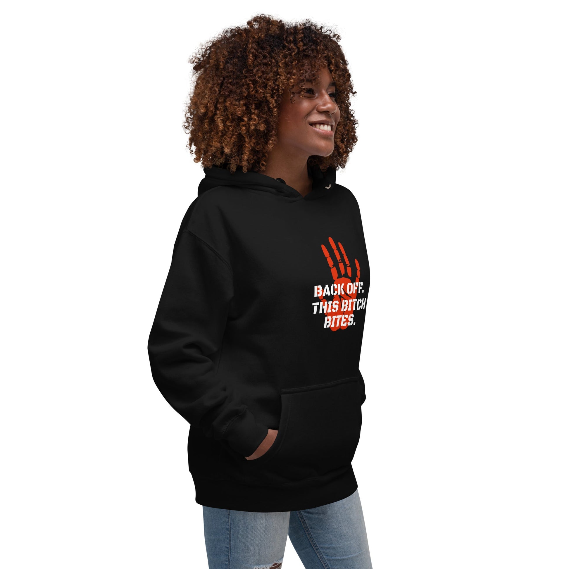 Back off. This bitch bites Hoodie - Longshot Tactical