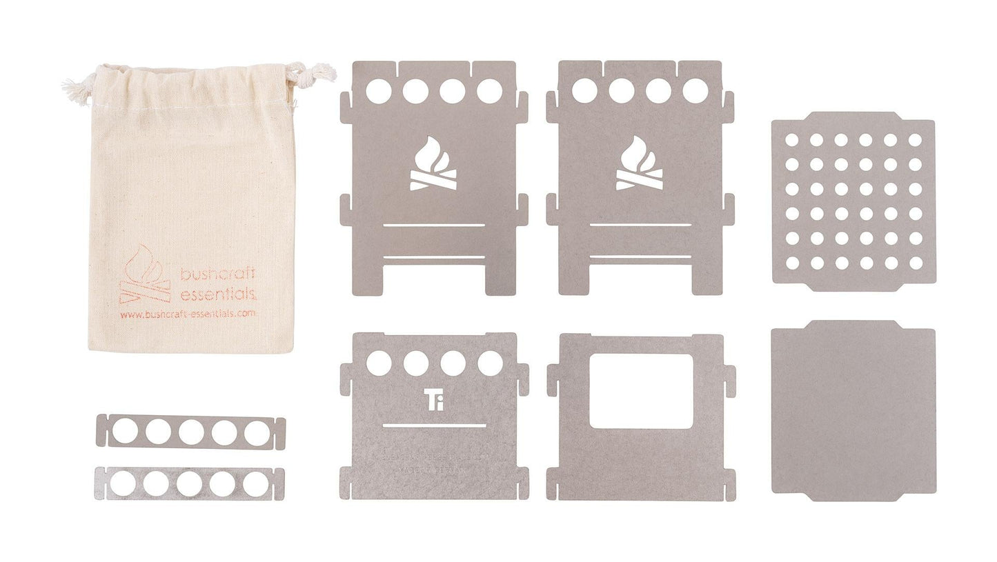 BE Bushbox Titanium Outdoor Pocket Stove - Longshot Tactical