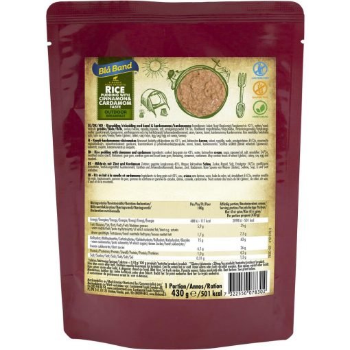 Bla Band Rice Pudding with Cinnamon and Cardamon - Longshot Tactical