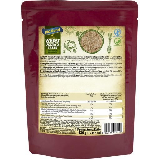 Bla Band Wheat Porridge with Vanilla - Longshot Tactical