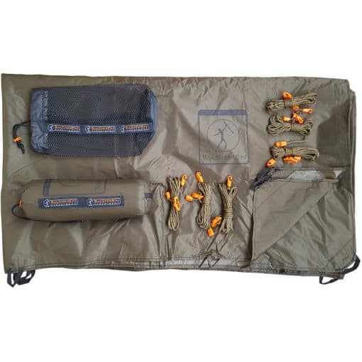 Bushmen Ultralight Tarp 2x3 - Dark Olive - Longshot Tactical