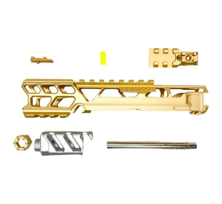 CTM AAP - 01 FUKU - 2 CNC Upper - Short Skeletonised Gold / Silver - Longshot Tactical