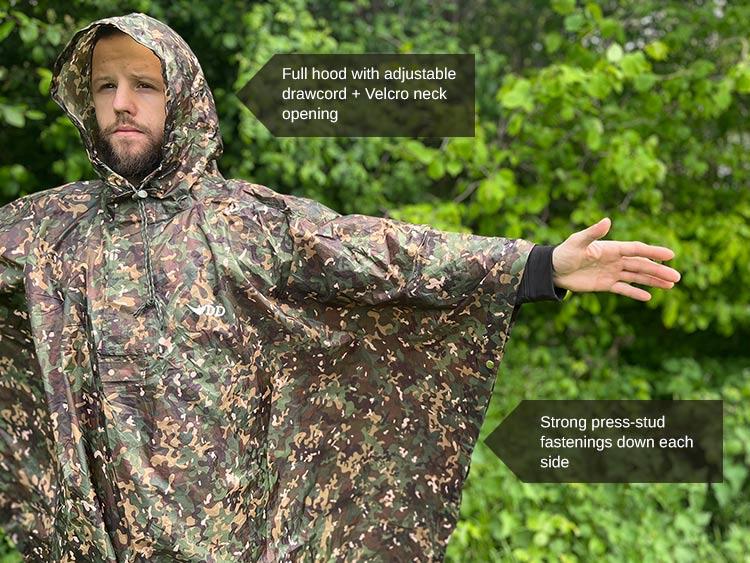 DD Hammocks Poncho Tarp - Multi Camo - Longshot Tactical