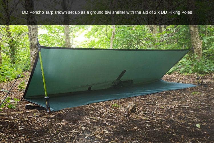 DD Hammocks Poncho Tarp - Olive Green - Longshot Tactical