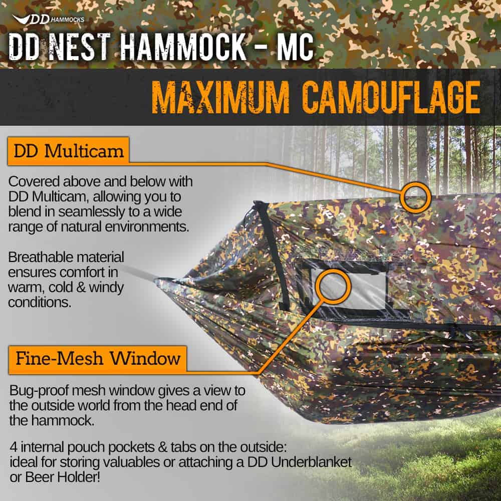 DD Nest Hammock - MC Multicamo - Longshot Tactical