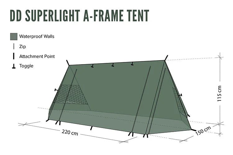 DD SuperLight A - Frame Tent - Longshot Tactical