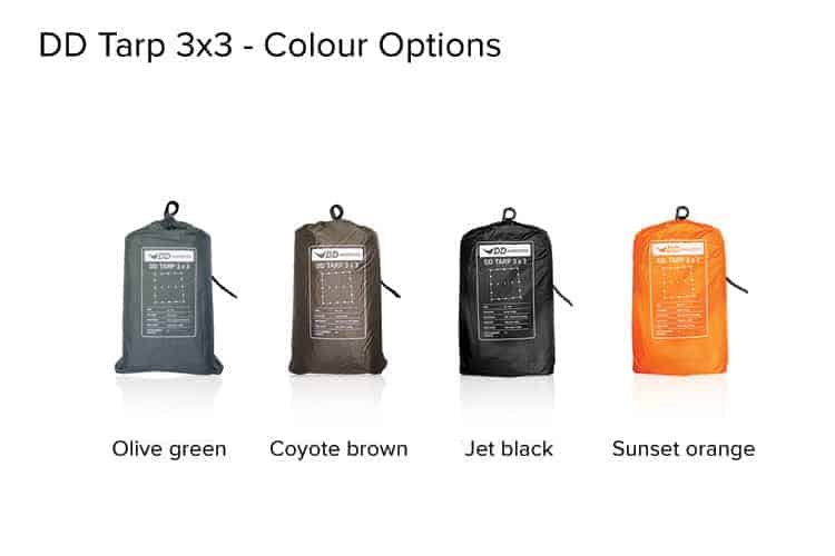 DD Tarp 3x3 (Various Colours) - Longshot Tactical