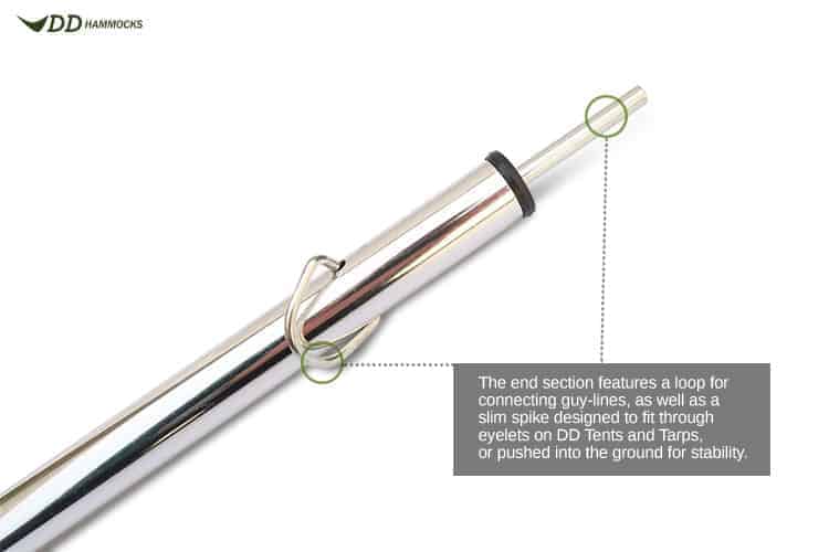 DD Tarp Pole - 2.2m ( 2 poles) - Longshot Tactical