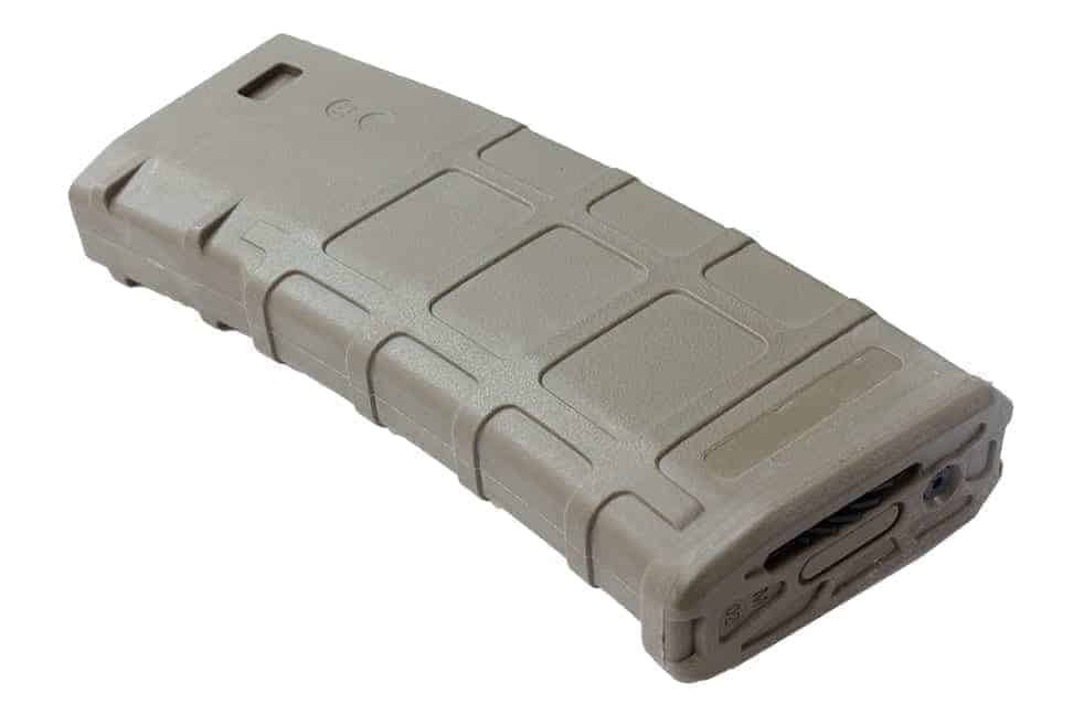 E&C P Mag Style High Cap M4 Magazine - Tan - Longshot Tactical
