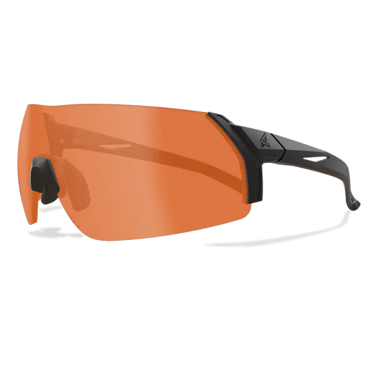 Edge Tactical Urgent Fury - Black Frame / Tiger's Eye Vapor Shield Lenses - Longshot Tactical