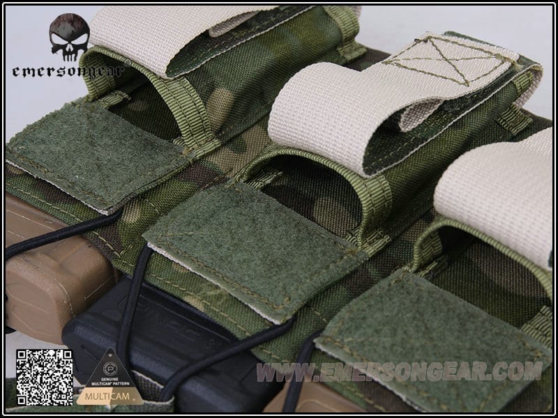 Emerson 5.56 and Pistol Triple Open Top Magazine Pouch - Longshot Tactical