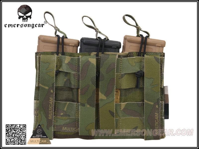 Emerson 5.56 and Pistol Triple Open Top Magazine Pouch - Longshot Tactical