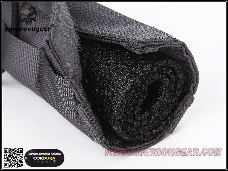 Emerson Gear Airsoft Suppressor Cover (18cm) - Black - Longshot Tactical