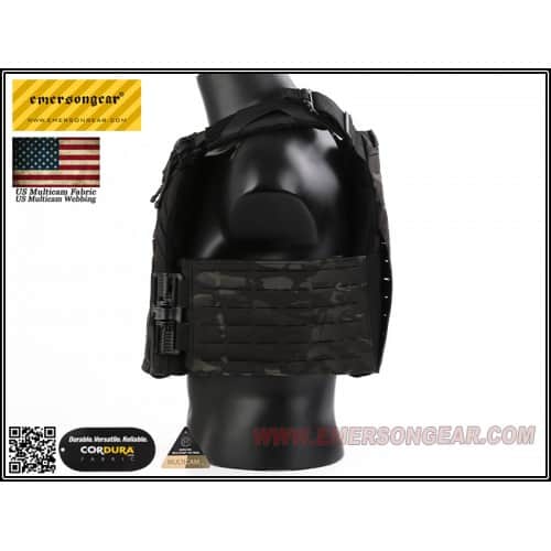 Emerson Gear FS Style Strandhogg Plate Carrier - Multicam Black - Longshot Tactical